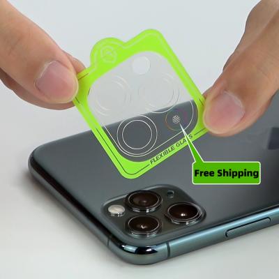 China 2022 Eco-friendly Newest Flexible Tempered Glass Full Coverage Camera Lens Screen Protector For Iphone 12 pro Max Protective Film for sale