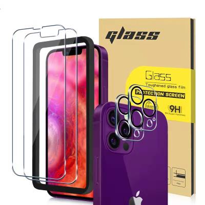 China OEM Eco-friendly Logo For Glass Screen Protector For Iphone 13 pro 11 Xr 6.1 inch 3 pack tempered glass for sale