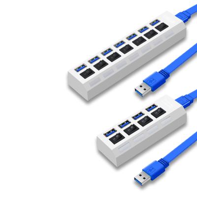 China USB Hub 3.0 Multi USB Hub 3.0 Left Multi USB Splitter 4/7 Extender For PC Computer Laptop Accessories USB 3.0 Hub for sale