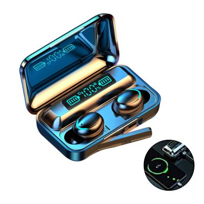 China Convenient Wireless Earphone BT 5.0 TWS Mini In-Ear Earbuds Sports Gaming LED Power Display HIFI Headset for sale