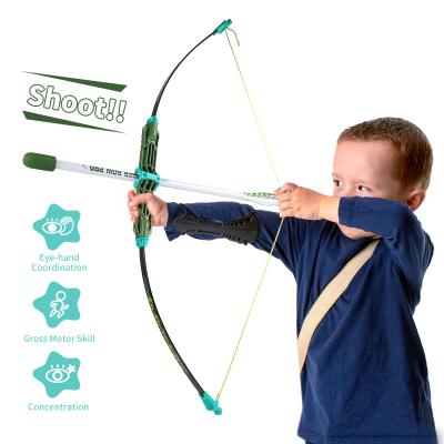 China 40 Inch Kids Ourdoor Game Sport Shooting Archery Set Game Toy Archery With Fiber Bow Foam Head Arrow for sale