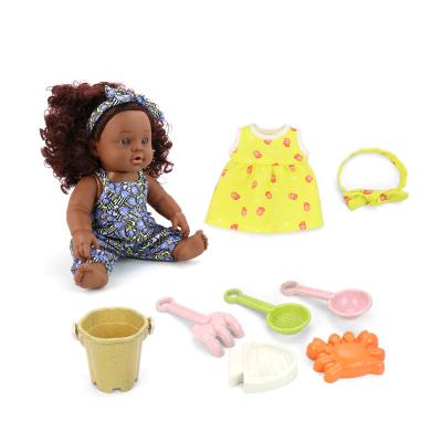 China Real Fake Life Size Realistic Fake African Reborn Human Child Girl Educational Full Body Silicone - Baby Doll Toy Set Cheap Price For Girl Kid for sale