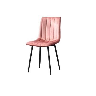 China (Other)Adjustable Double Tufted Cotton Fabric Dining Chair Wooden Metal Leg Velvet Fabric Leather Living Room Chairs for sale