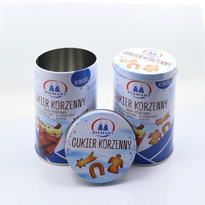 China Coffee Tea Cart Coffee Tea Tin Powder Cans Empty Food Cafe Tins Canister Print Eco-Friendly Airtight Metal Around Luxury Customized for sale