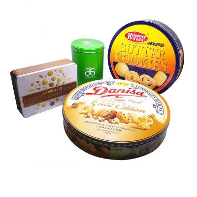 China Wholesale Custom Food Tea Powder Packing Tin Can Food Safe Round Tin Can Food Safe Round Pot Tea Cart Metal Tinplate for sale