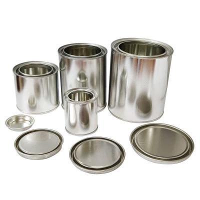 China Round 100ml Chemical Tin Cans Tinplate Chemical Paint For Candles Packing CN; ZHE for sale