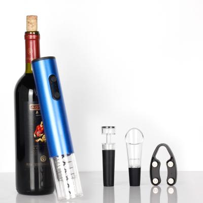 China Electric Wine Opener Set Electric Wine Bottle Opener Kit Rechargeable Automatic Corkscrew Contains Foil Cork And Aerator Wine Cutter Vacuum Pourer for sale