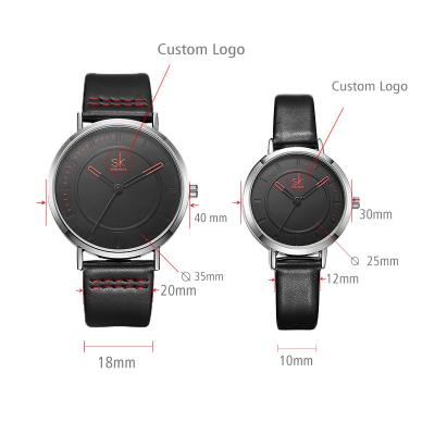 China SHENGKE Women's and Men's Custom Logo Lover's Custom Logo Lover's OEM Private Label Watches K8041GL Watch Alloy Casual Chronograph Water Resistant for sale