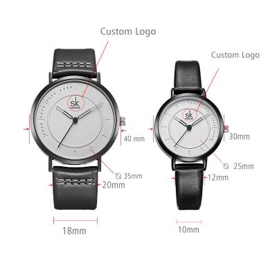 China SHENGKE Water Resistant Couples Watch K8041GL Top Brand Fashion Alloy Reloj Logo Lover Watch New for sale