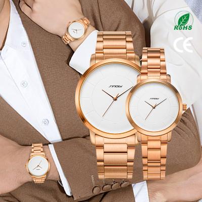 China SINOBI S9822L Water Resistant Men's Wrist Watch Customized Wrist Watch Private Label Personalized Gold Minimalist Watch for sale