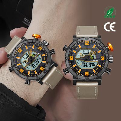 China Date Men S9733G Automatic Quartz Waterproof Wrist Watch Sinobi Fashion Alloy Case Smart Digital Watches for sale