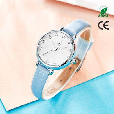 China SHENGKE K9025 Women's Watch Water Resistant Hot Selling Luxury Women's Wrist Leather Strap Minimalist Ladies Watch Women's Watches for sale