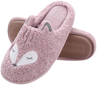 China High Quality Thermal Thick Memory Foam Women's Fur Indoor Slippers Closed Toe House Slippers Winter Autumn for sale