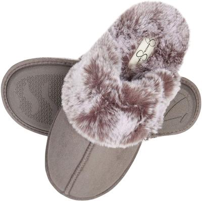 China Thermal manufacturers directly supply large fur bedroom ladies slippers memory foam home thickened women's indoor slippers for sale