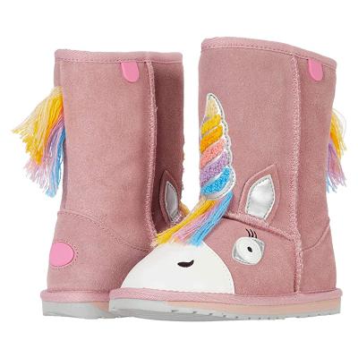 China Wholesale Hot Waterproof Color Cartoon Embroidered High Quality Snow Boots Girls Winter Snow Boots for sale