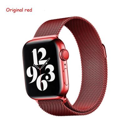 China Classic Milanese Magnetic Stainless Steel Buckle Stainless Steel Strap Watch Series 7 Band For Iwatch Series Se 6 5 4 3 for sale