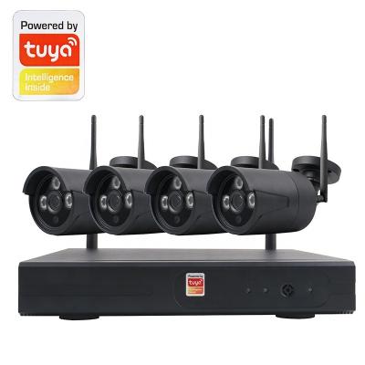 China NIGHT VISION new product 1080p camera wifi nvr kit cctv tuya video surveillance for sale