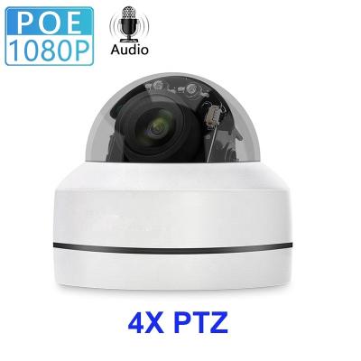 China Built-in siren camera 1080P security ip camera poe ip vandal security dome camera waterproof for sale