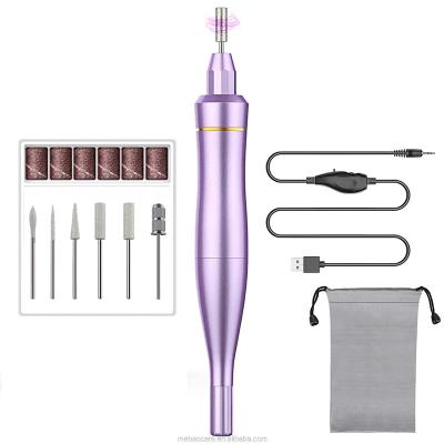 China Nail Art Beauty 2021 hot sale ultra-thin and silent portable hand piece electric nail drills manicure and pedicure tool for sale