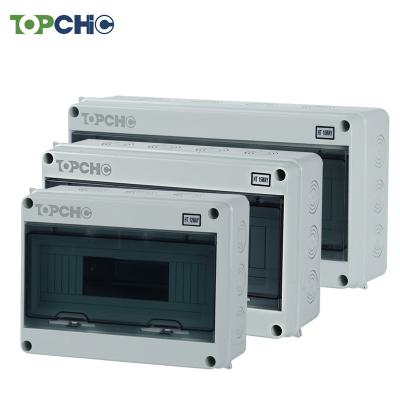 China Electric Power transmission TOPCHIC IP65 HT 12 15 ABS 18way outdoor cable outlet stage small power electrical equipment industrial distribution box for sale