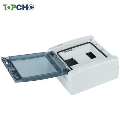 China Electric Power Transmission TOPCHIC HA 8 Way Outdoor Waterproof ABS Electric Power Distribution Box for sale