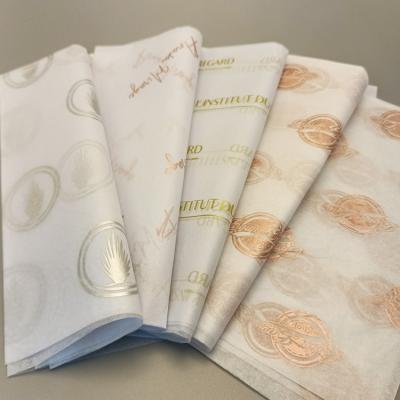 China Recycled Materials Silk Tissue Paper Silver Gold Rose Gold Colorful Tissue Wrapping Paper for sale