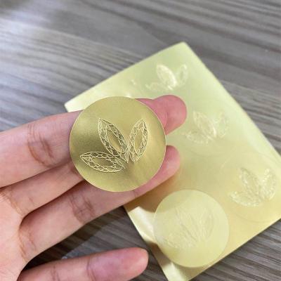 China Waterproof Custom Private Label Self-Adhesive Bottle Labels Gold Stamping Vinyl Sticker Roll Rectangle Stickers For packing for sale