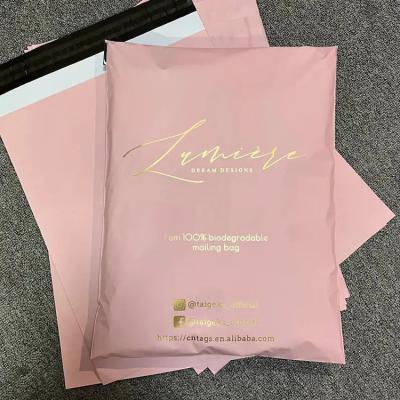 China Business&Shopping High Quality Custom logo pink Poly Mailer Plastic Shipping Mailing Bag Envelopes Poly mailer Courier Bag printed packaging bags for sale