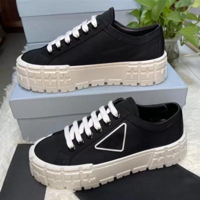 China Designer Women Nylon Casual Motion Sensing Shoes Gabardine Classic Canvas Sneakers Brand Wheel Lady Stylist Trainers for sale