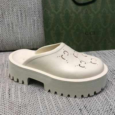 China High Quality 2023 Motion Sensing Casual Shoes New Denim Slipper Embroidered Luxury Designer Cotton Slides Women Shape Flat Thick Bottom Women for sale