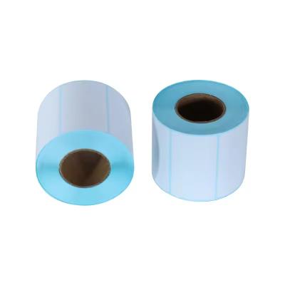 China Direct Thermal Label Blank Or Printed Self Adhesive Paper Sticker White Barcode Label Roll for sale