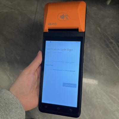 中国 タッチスクリーン POS 指紋 手持ち Android POS 端末 58mm プリンター 販売点システム 販売のため