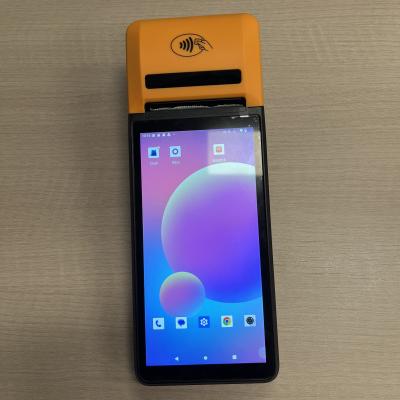 China Oranje Android12/13 Handheld Pos Touchscreen Vijfpuntscapaciteit Te koop