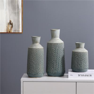 China Wedding Party ceramic direct wholesale decoration bottle shape factory vases articles ceramic flower vase for sale