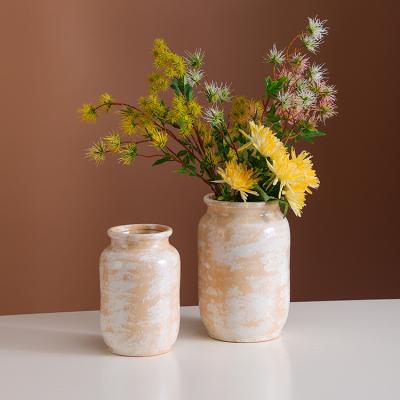 China Modern Wedding Ceramic Flower Vase Eco-friendly Decoration Wide-Mouth Porcelain Planter Vase Luxurious Home Decor for sale