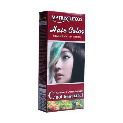 China 2020 Fancy Hair Dyes Products Custom Recyclable Kraft Paper Folding Glossy Box for sale