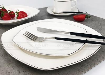 China El servicio de mesa elegante del nuevo hueso de lujo fija sistemas rectangulares de encargo del servicio de mesa en venta