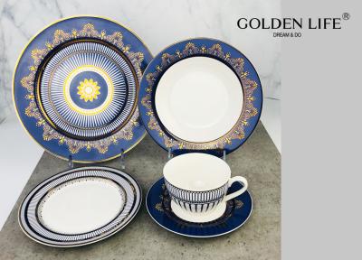 China PC de la porcelana 20 del girasol. Servicio para 4, nuevo vajilla dorado del sistema de cena de la porcelana de hueso 24K en venta