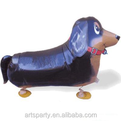 China Gift Toy Dachshund Dog Foil Balloon Party Decoration Pet Walking Ball for sale