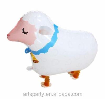 China Gift Toy Walking Sheep Foil Balloon Party Decoration Pet Walking Balloon for sale