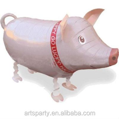 China Gift Toy Pig Foil Balloon Party Decoration Pet Walking Balloon for sale