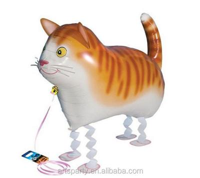 China Gift Toy Cat Foil Balloon Party Decoration Pet Walking Balloon for sale