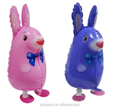 China Gift Toy Rabbit Foil Balloon Party Decoration Pet Walking Balloon for sale