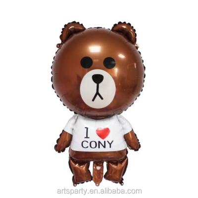 China Gift Toy Brown Bear Foil Balloon For Wedding/Party/Birthday Decoration for sale