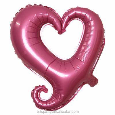 China Promotional Toy 40 Inch Crochet Heart Rose Gold Foil Balloon For Party/Wedding Decoration Valentine's Day Balloon Decoration for sale