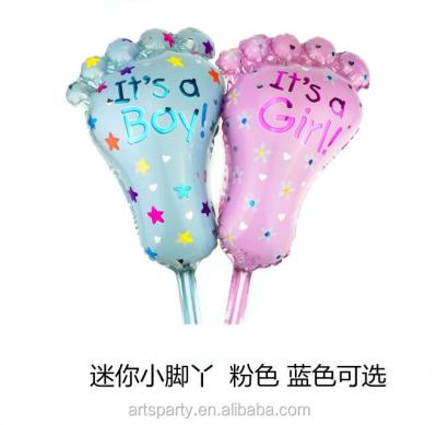 China Gift Toy Baby Shower Baby Boy&Girl Feet Foil Balloon Party Decoration for sale