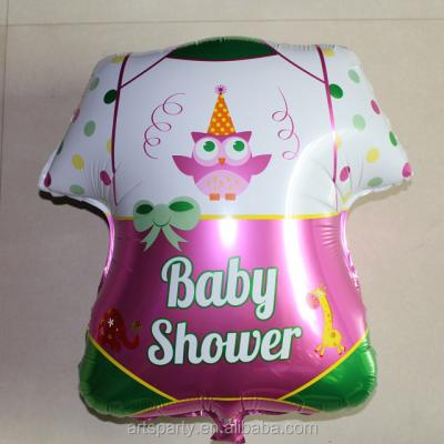 China Gift Toy Baby Shower Foil Balloon Party Decoration Baby T-shirt Shape Balloon for sale