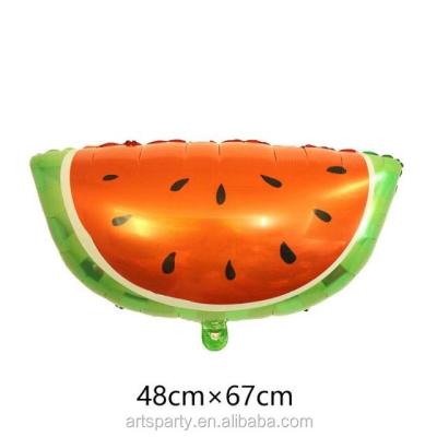 China Toy Wholesale promotional watermelon fruit foil balloon for party decoration watermelon shape foil helium balloonn for sale