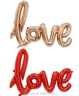 China Promotional Toy Love Letter Aluminum Foil Alphabet Balloon for Wedding Party Birthday Decoration for sale