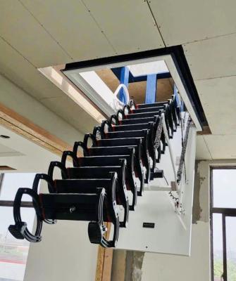 China ISO9001 Hotel Approved Electric Folding Loft Ladder for sale